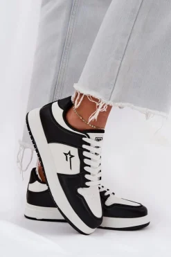 Sneakersy Damskie Big Star RR274A240 HI-POLY SYSTEM Biało-Czarne