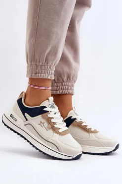 Sneakersy Damskie Big Star NN274A092 Beżowe