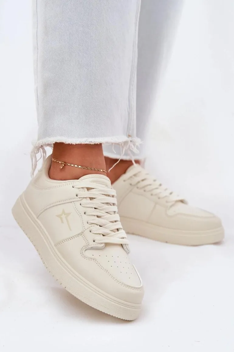 Sneakersy Damskie Big Star RR274A243 HI-POLY SYSTEM Beżowe