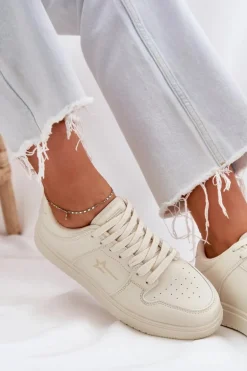 Sneakersy Damskie Big Star RR274A243 HI-POLY SYSTEM Beżowe