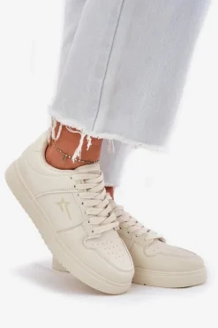 Sneakersy Damskie Big Star RR274A243 HI-POLY SYSTEM Beżowe