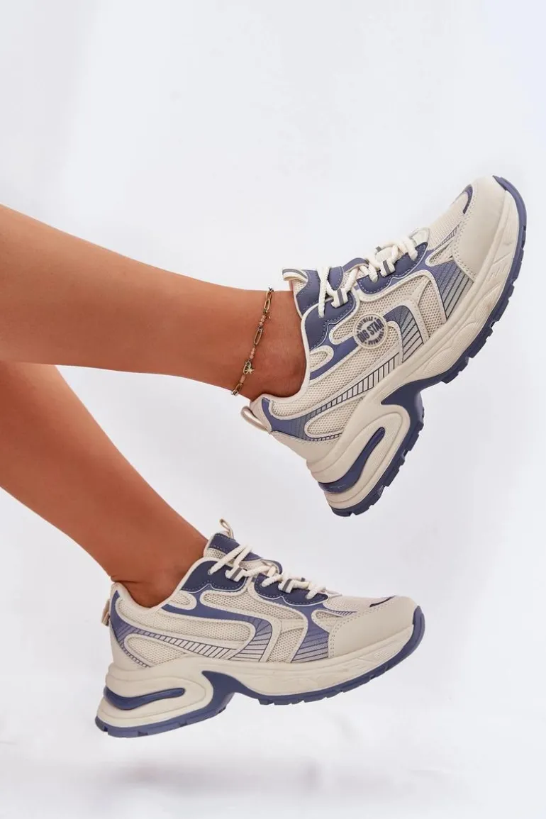 Sneakersy Damskie Big Star RR274A190 Niebieskie