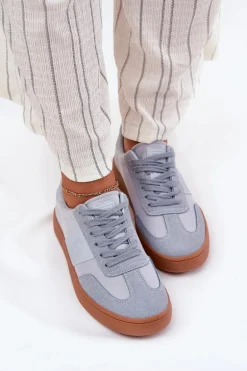 Sneakersy Damskie Big Star RR274805 Niebieskie