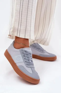 Sneakersy Damskie Big Star RR274805 Niebieskie