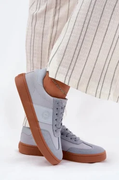 Sneakersy Damskie Big Star RR274805 Niebieskie