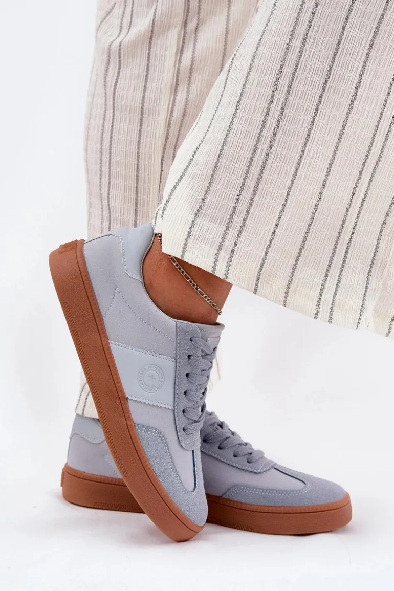 Sneakersy Damskie Big Star RR274805 Niebieskie