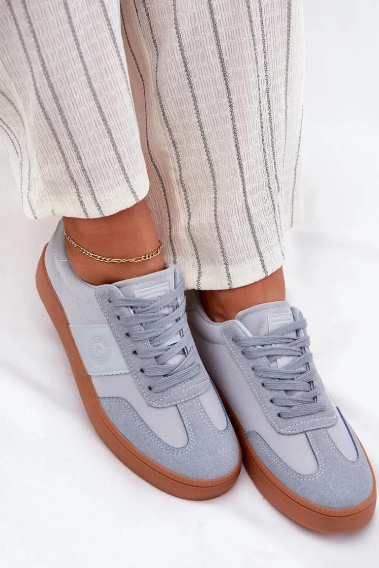 Sneakersy Damskie Big Star RR274805 Niebieskie