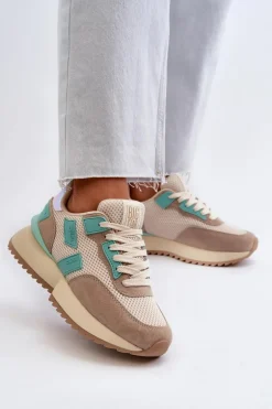 Sneakersy Damskie Big Star NN274973 Beżowe