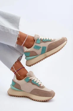 Sneakersy Damskie Big Star NN274973 Beżowe