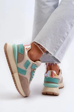 Sneakersy Damskie Big Star NN274973 Beżowe