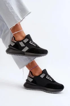 Sneakersy Damskie Big Star NN274975 Czarne