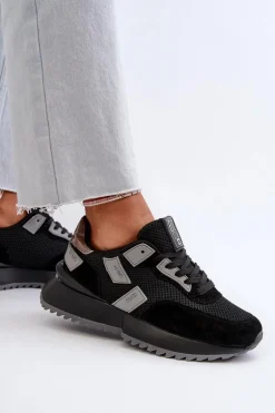 Sneakersy Damskie Big Star NN274975 Czarne