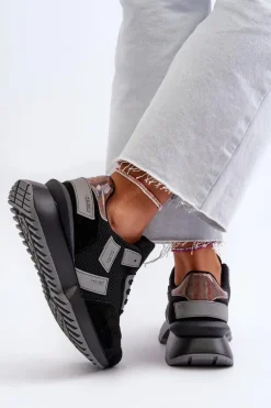 Sneakersy Damskie Big Star NN274975 Czarne