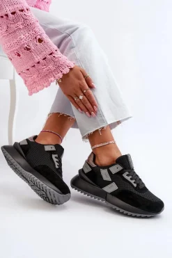 Sneakersy Damskie Big Star NN274975 Czarne