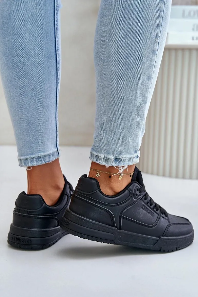 Sneakersy Damskie Big Star OO274A551 Hi-Poly System Czarne