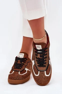 Sneakersy Damskie Daniel Lopez Just Dare SS2D4016 Camel