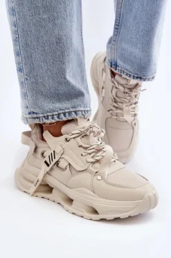 Sneakersy Damskie GOE NN2N4041 Beżowe