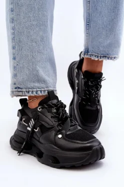 Sneakersy Damskie GOE NN2N4040 Czarne