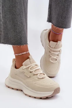Sneakersy Damskie HI-POLY SYSTEM Big Star NN274A105 Beżowe