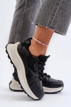 Sneakersy Damskie HI-POLY SYSTEM Big Star NN274A106 Czarne