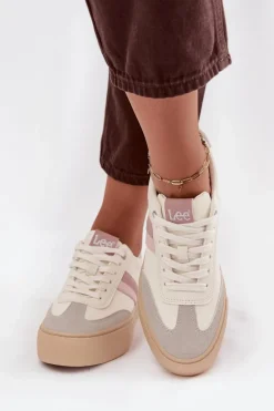 Sneakersy Damskie LEE AILANI WOMEN LOW 50253004.02A Zgaszona Biel