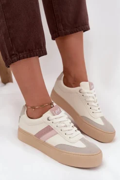 Sneakersy Damskie LEE AILANI WOMEN LOW 50253004.02A Zgaszona Biel
