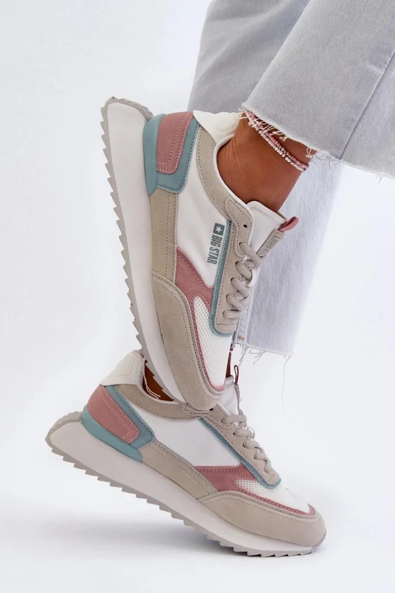 Sneakersy Damskie Memory Foam System Big Star NN274690 Białe