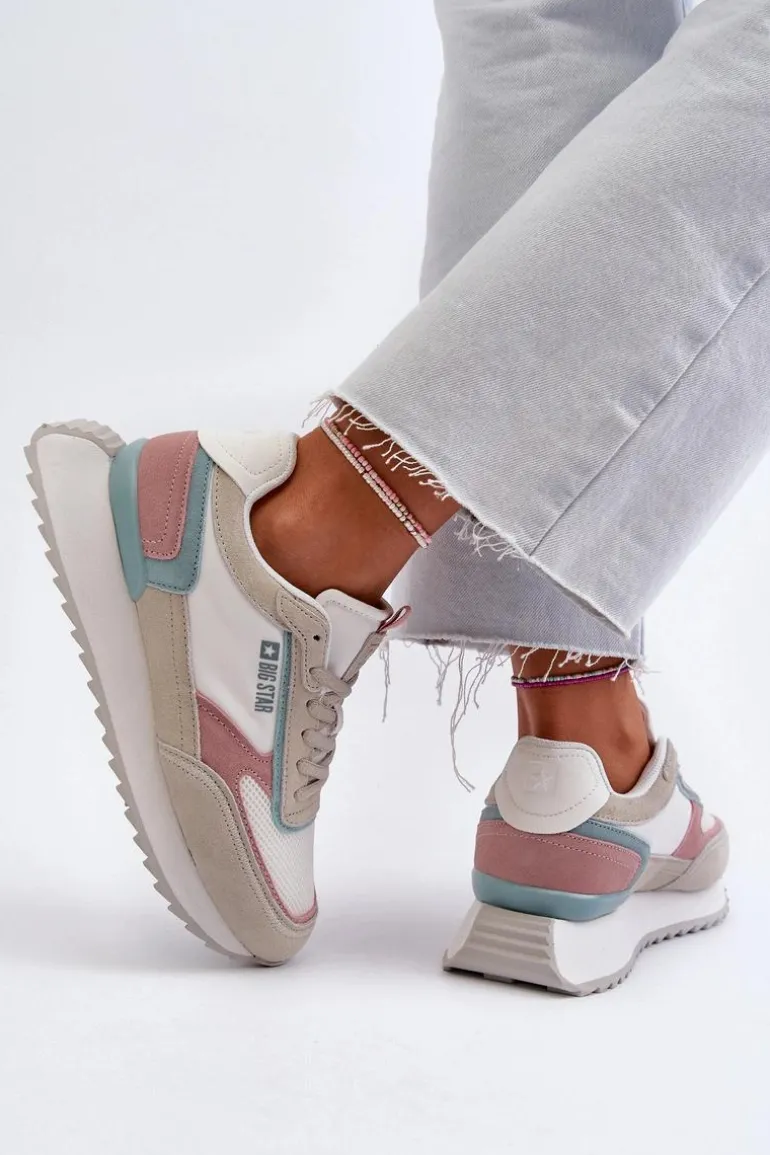 Sneakersy Damskie Memory Foam System Big Star NN274690 Białe