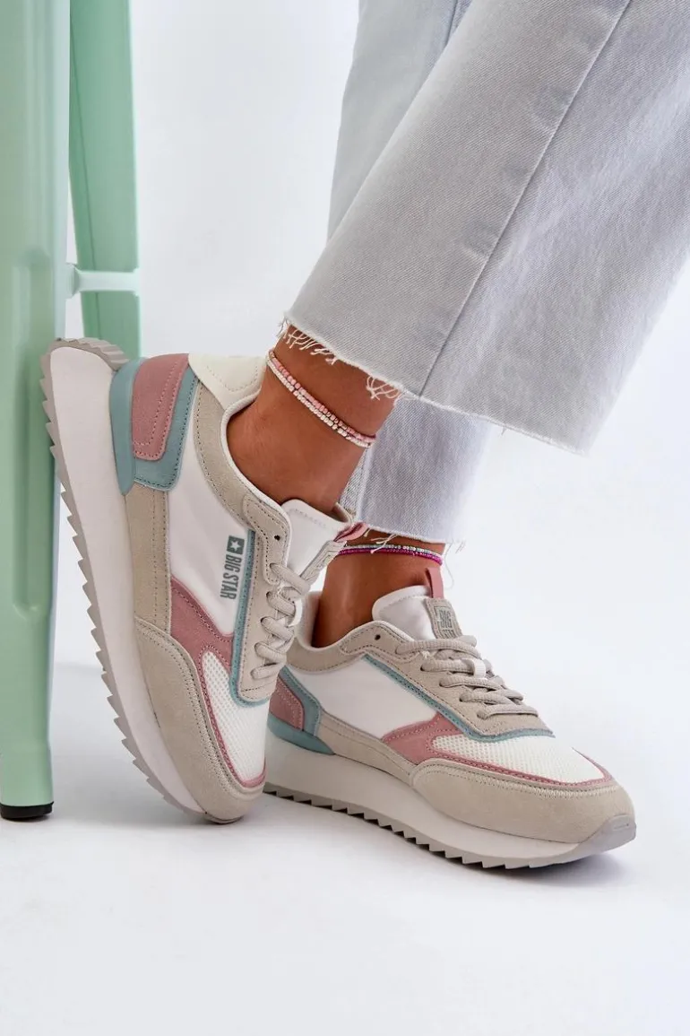 Sneakersy Damskie Memory Foam System Big Star NN274690 Białe