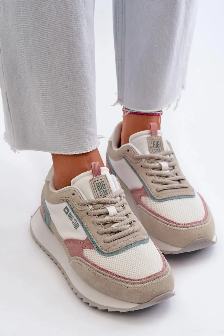 Sneakersy Damskie Memory Foam System Big Star NN274690 Białe