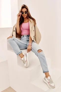 Sneakersy Damskie Memory Foam System Big Star NN274690 Białe