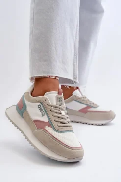 Sneakersy Damskie Memory Foam System Big Star NN274690 Białe