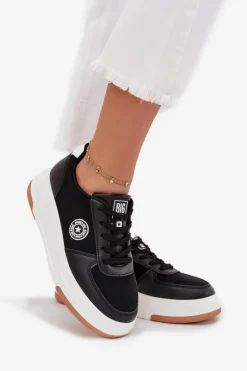Sneakersy Damskie Na Platformie Big Star RR274573 HI-POLY SYSTEM Czarne