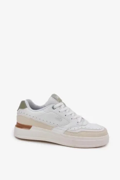 Sneakersy Damskie Na Platformie LEE EMMA WOMEN LOW 50251014.04L Beżowe