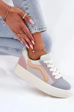 Sneakersy Damskie Na Platformie Multikolor Tellnira