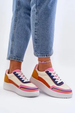 Sneakersy Damskie Na Platformie Multikolor Redala