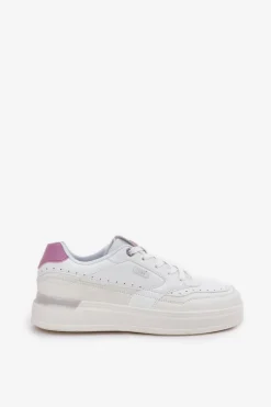 Sneakersy Damskie Na Platformie LEE EMMA WOMEN LOW 50251014.00L Białe
