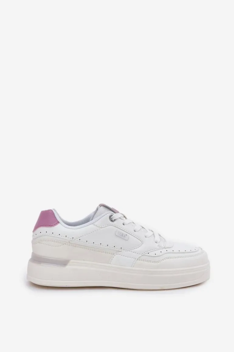 Sneakersy Damskie Na Platformie LEE EMMA WOMEN LOW 50251014.00L Białe