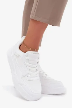 Sneakersy Damskie Na Platformie Big Star SS274590 HI-POLY SYSTEM Białe