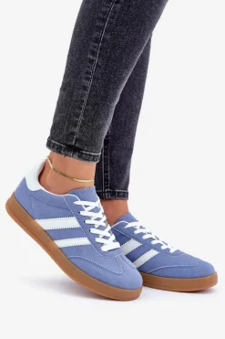 Sneakersy Damskie Niskie Niebieskie Ennorwen