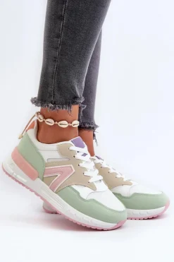 Sneakersy Damskie Z Eko Skóry Multikolor Vinelli
