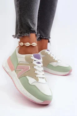 Sneakersy Damskie Z Eko Skóry Multikolor Vinelli