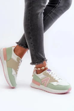 Sneakersy Damskie Z Eko Skóry Multikolor Vinelli