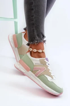 Sneakersy Damskie Z Eko Skóry Multikolor Vinelli
