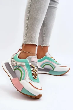 Sneakersy Damskie Z Ozdobą GOE NN2N4048 Multikolor