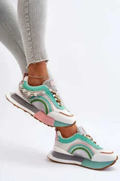 Sneakersy Damskie Z Ozdobą GOE NN2N4048 Multikolor