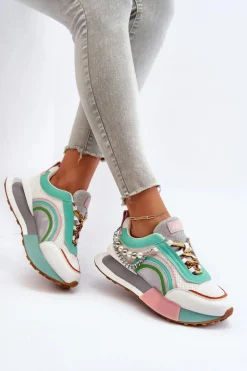 Sneakersy Damskie Z Ozdobą GOE NN2N4048 Multikolor