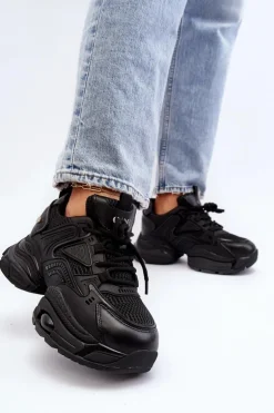 Sneakersy Na Masywnej Podeszwie GOE NN2N4045 Czarne