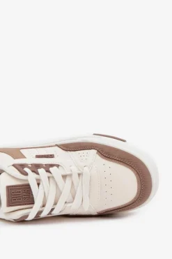 Sneakersy Na Platformie Big Star OO274A151 Ciemnobeżowe