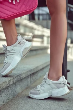 Sneakersy Sportowe Buty Damskie Beżowe Someday